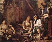 Eugene Delacroix Women of Aleigers Sweden oil painting artist